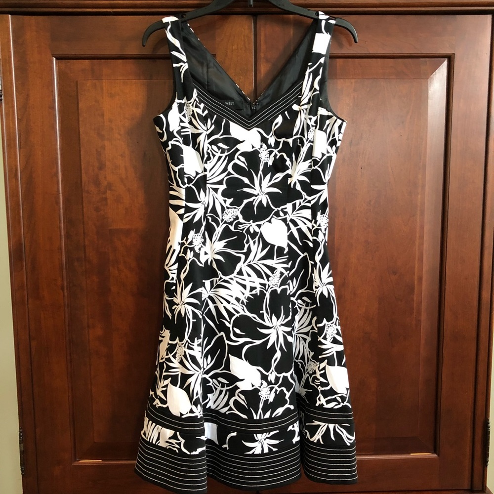 Black and white dress